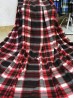 Double Sided Queen Size Plaid Flannel Blanket